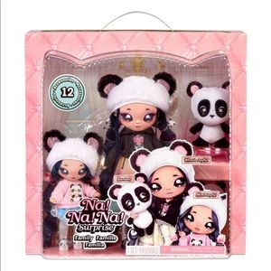 NEW Na Na Na Surprise Dolls Panda Bear Family Doll Gift Set Teens Joyful Sisters